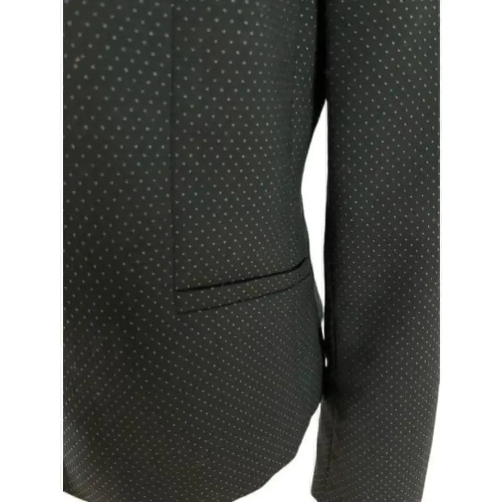 Talbots Navy Dot Wool Notched Collar Blazer Size 8 - Picture 5 of 9